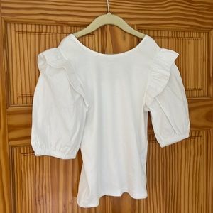 Kid’s Zara Blouse Balloon Sleeve Rib Top